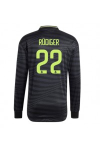 Real Madrid Antonio Rudiger #22 Voetbaltruitje 3e tenue 2022-23 Lange Mouw